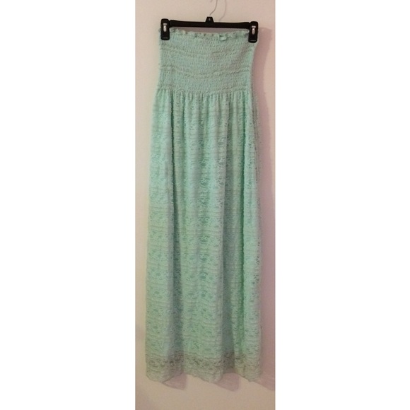 Mint strapless maxi dress! NWOT