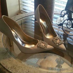 Audrey Brooke heels satin