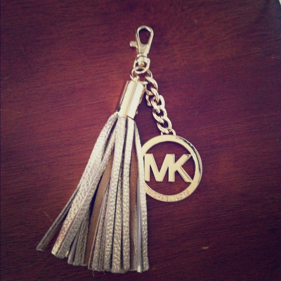 Authentic mk tassel And charm keyfob