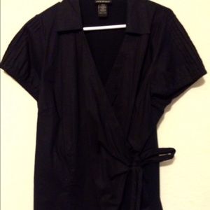 Lane Bryant Black Wrap Shirt. Size 18/20