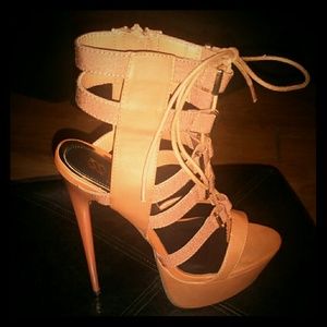 Camel colored stilettos