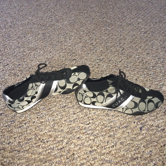 🚫SOLD  Black&gray coach sneakers