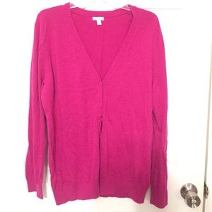 Gap button down sweater in pink XL