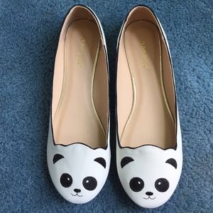 Panda Bear Flats Never Worn