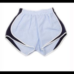 Lauren James Seersucker Running Shorts