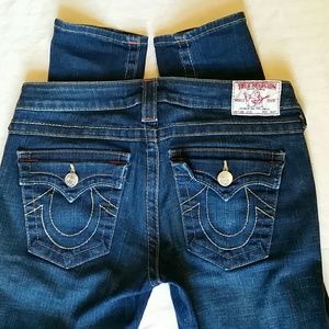 True Religion dark wash skinnies