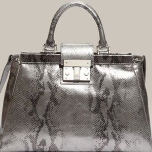 Tory Burch Holland Python Metallic Handbag