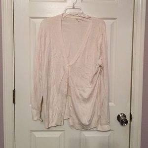 Gap XL creme button up sweater