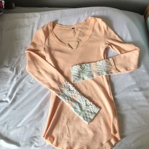 Free People Lace Cuff Thermal