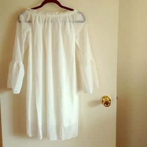 White peasant dress