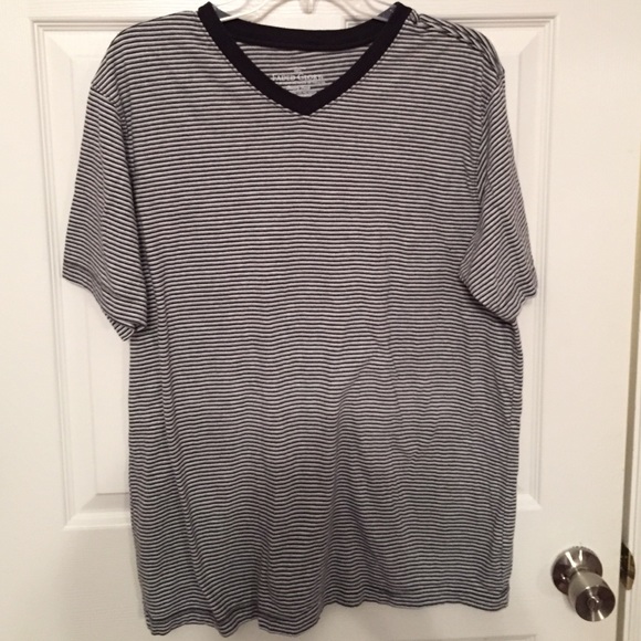Striped faded glory L v neck tshirt