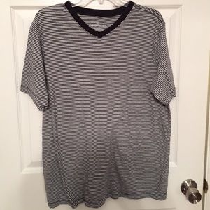 Striped faded glory L v neck tshirt