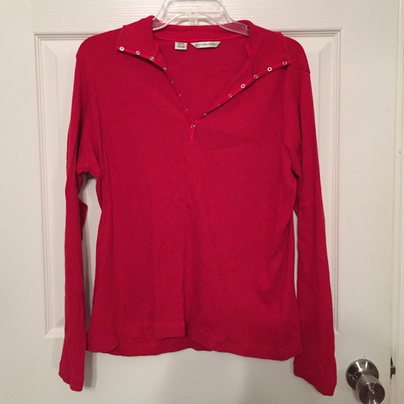 Cutter & buck XL red long sleeve shirt