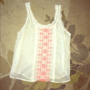 Hollister sheer tank top