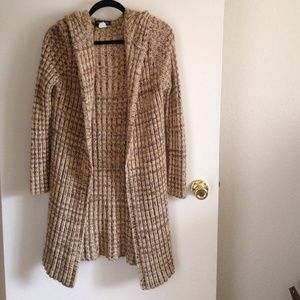 Hooded/knitted sweater