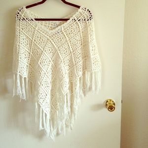 Knitted poncho