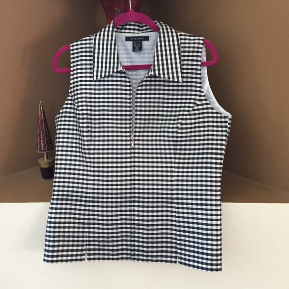 Silk sleeveless top - Picture 2 of 4