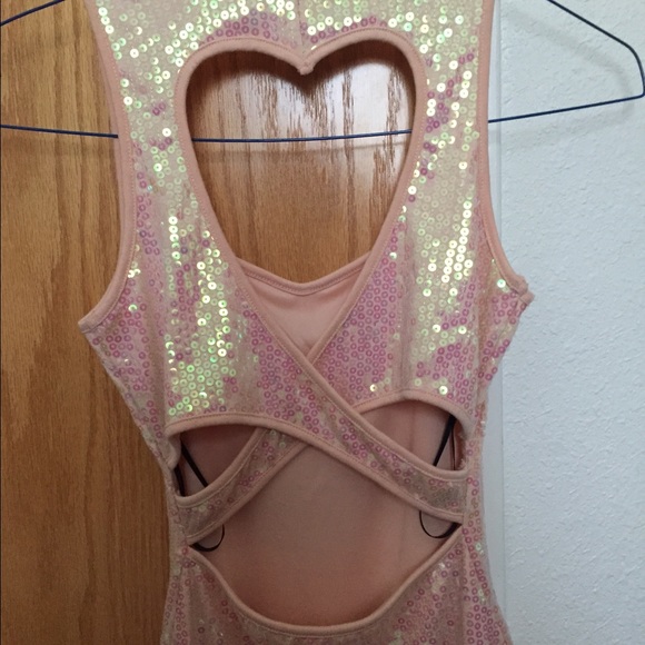 NWOT Light Pink Sequin Dress - Picture 3 of 4