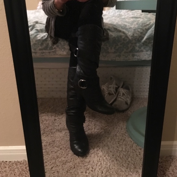 Steve madden motorcycle leather boots