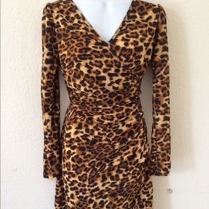 Longsleeve Animal Print Dress