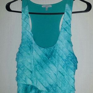 Blue racerback tank