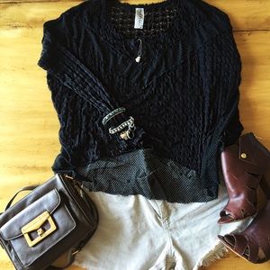 Free People mesh shirt