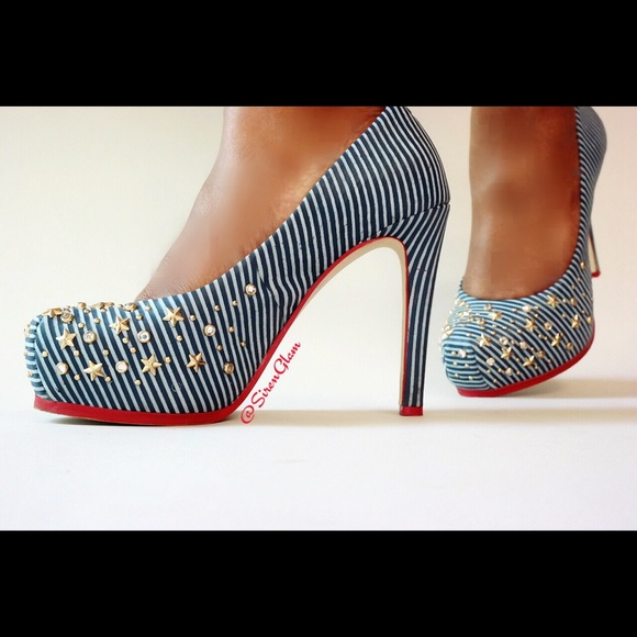 Gianni Bini "Stars & Stripes" pumps