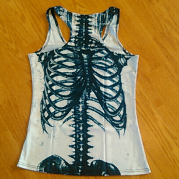 NWOT white skeleton tank - Picture 2 of 2