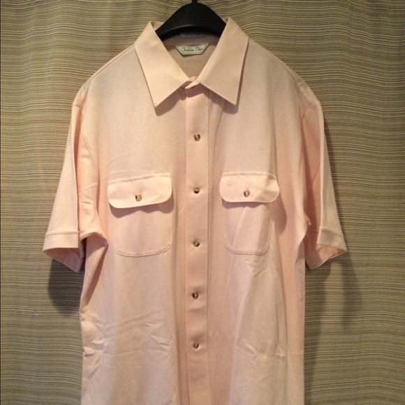 Christian Dior Mens Shortsleeve Buttonup - Picture 2 of 3