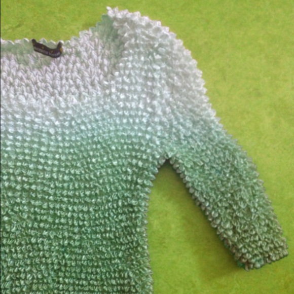 Totally 2000's Lime Green Stretchy Blouse - Picture 2 of 3