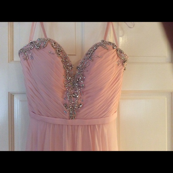 La Femme light pink dress