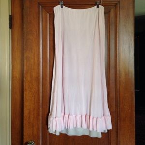 Pale pink skirt