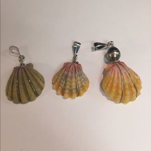 Sunrise shell pendants