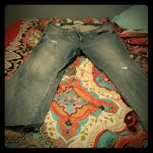 Torrid slightly distressed relaxed boot jeans