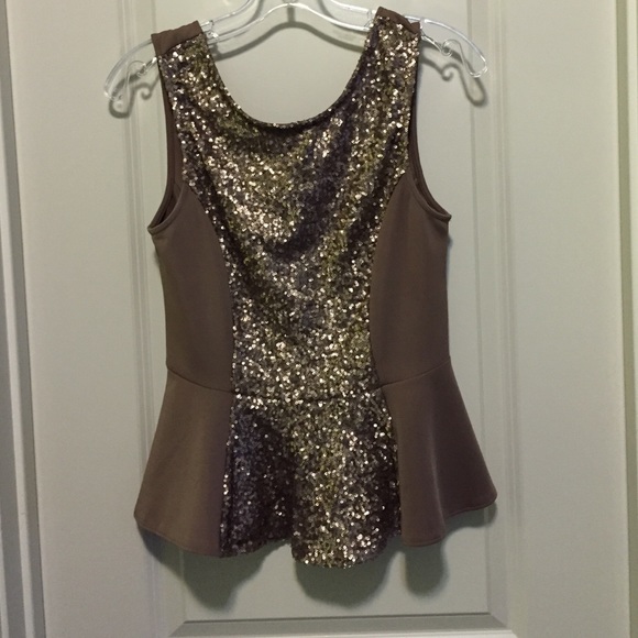 Lulus Tops - Sequin Peplum top