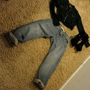 Black cropped Jacket