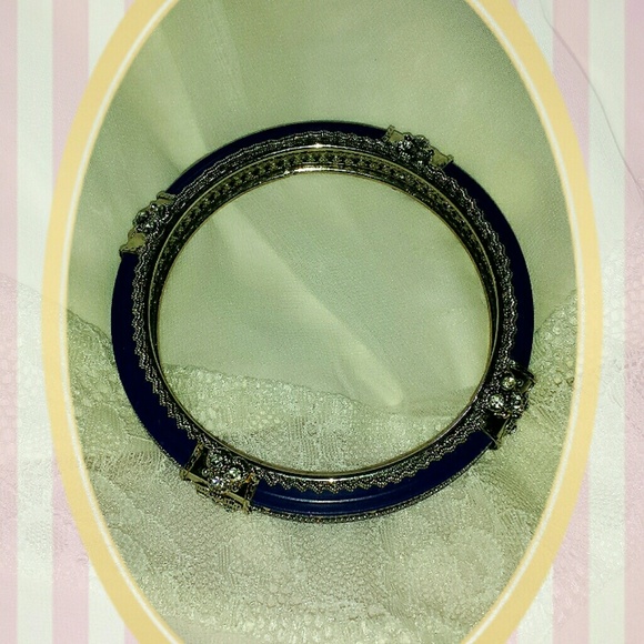 *Gifted* Indigo Boho Rhinestone Bangle - Picture 2 of 2