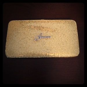 Guess Gold Sequin Clutch