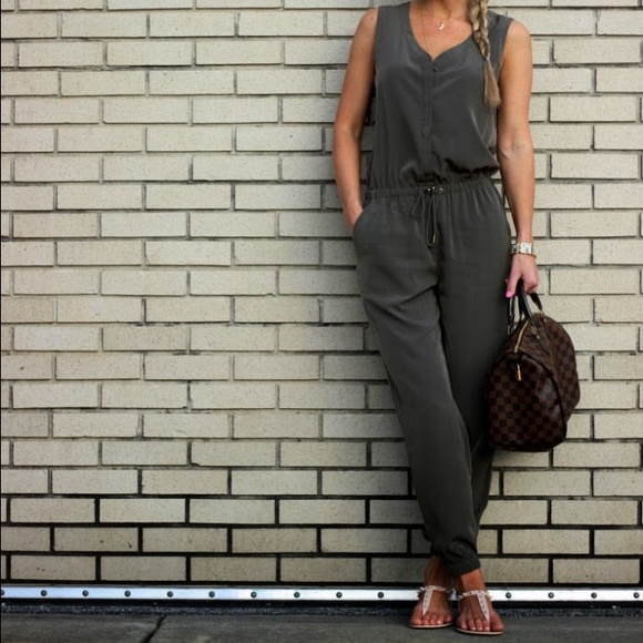 Express green romper/jumpsuit