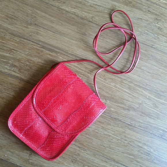 Vintage Falchi Python Clutch or Crossbody - Picture 3 of 4