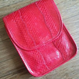 Vintage Falchi Python Clutch or Crossbody