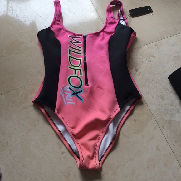 Wildfox "take me on vacation" one piece suit
