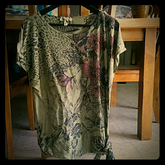 Floral and Animal print top