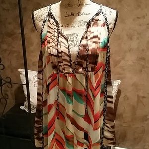 Calvin Klein bohemian top L