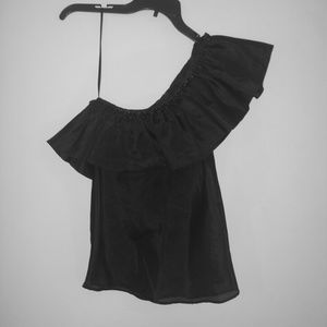 Sheer 1 shoulder blouse