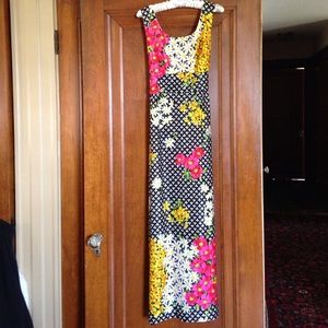 Vintage floral long dress