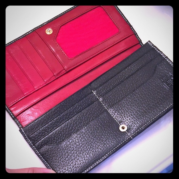 Double flap Tusk leather wallet