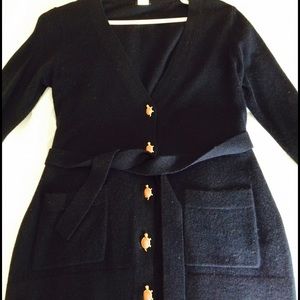 J. Crew navy wool cardigan