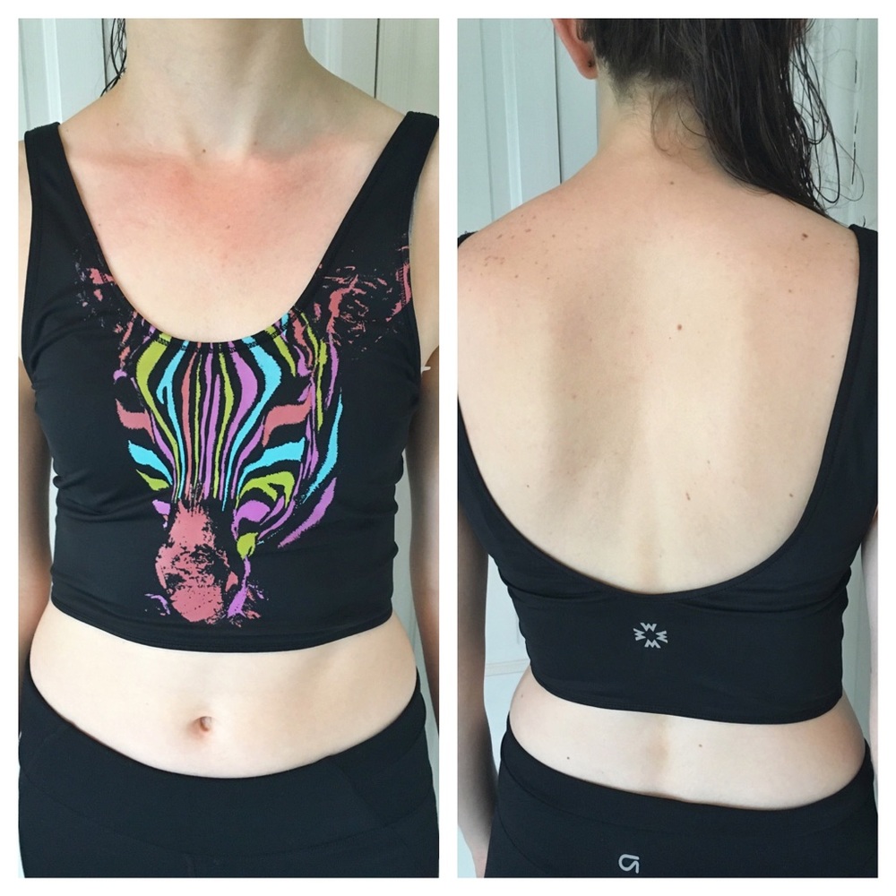 {Urban Outfitters} Cropped Zebra Tank