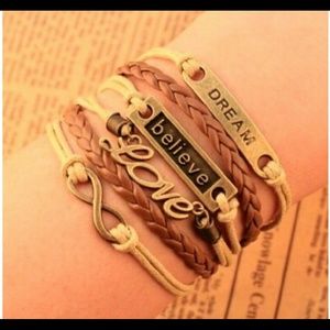 Vintage Bird Tree Anchors Rudder Rope bracelet